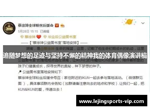 追随梦想的足迹与坚持不懈的精神我的体育偶像演讲稿
